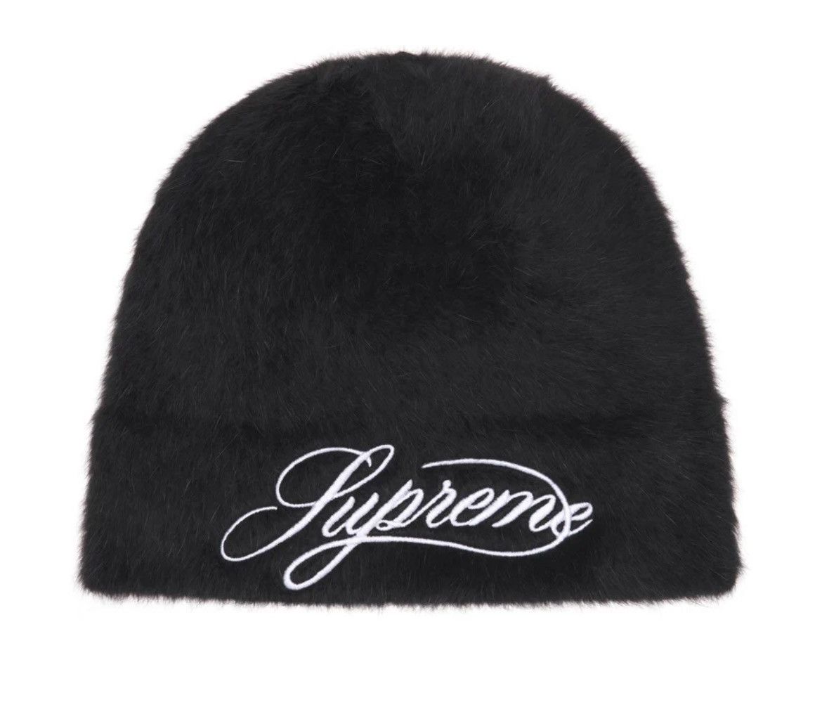 Kangol × Supreme Supreme Kangol Furgora Script Beanie Black Size ONE SIZE - 1 Thumbnail