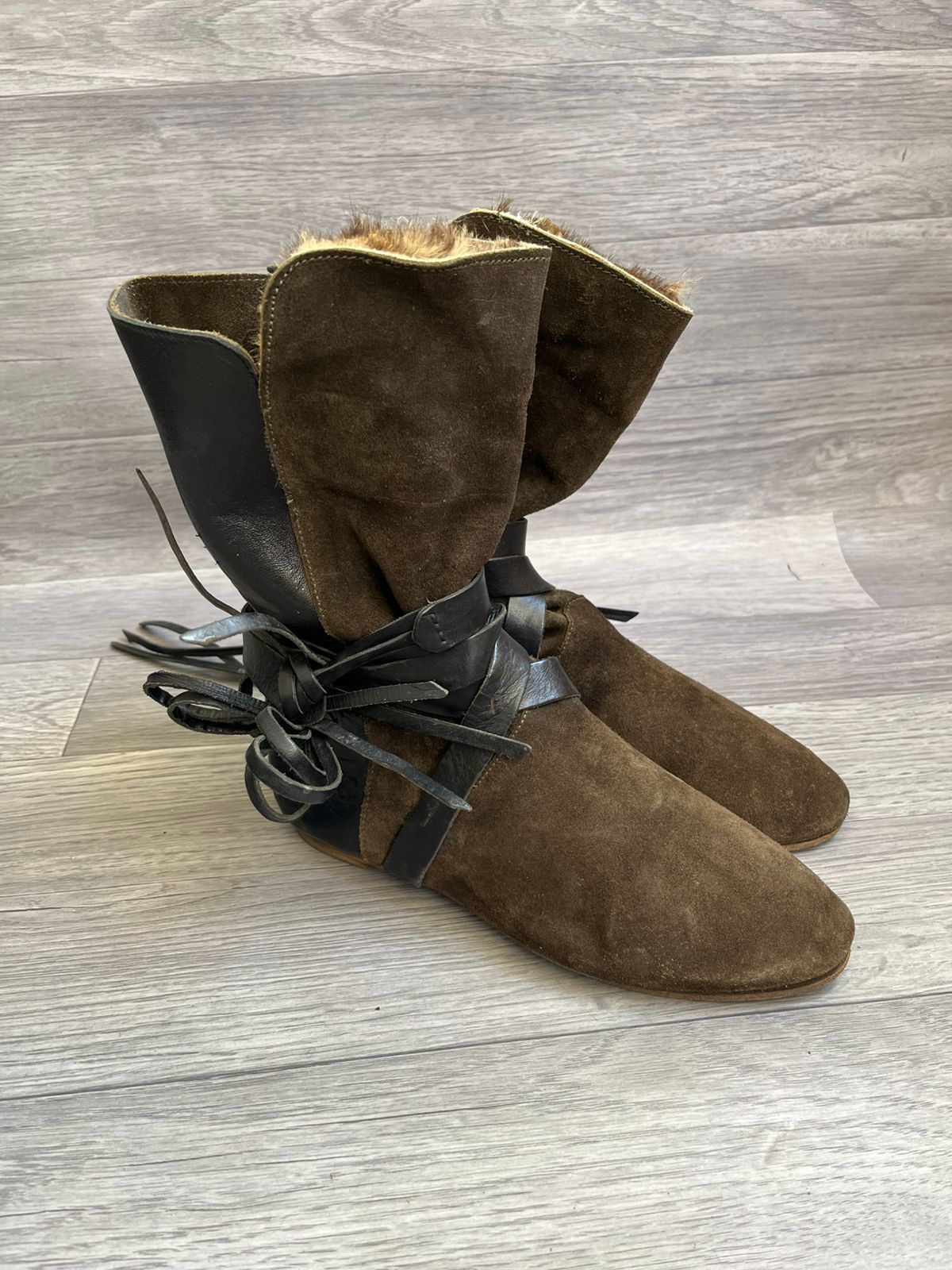 Isabel Marant Isabel Marant Nia Suede Mid Calf Dark Green Boots Size US 8 / IT 38 - 3 Thumbnail