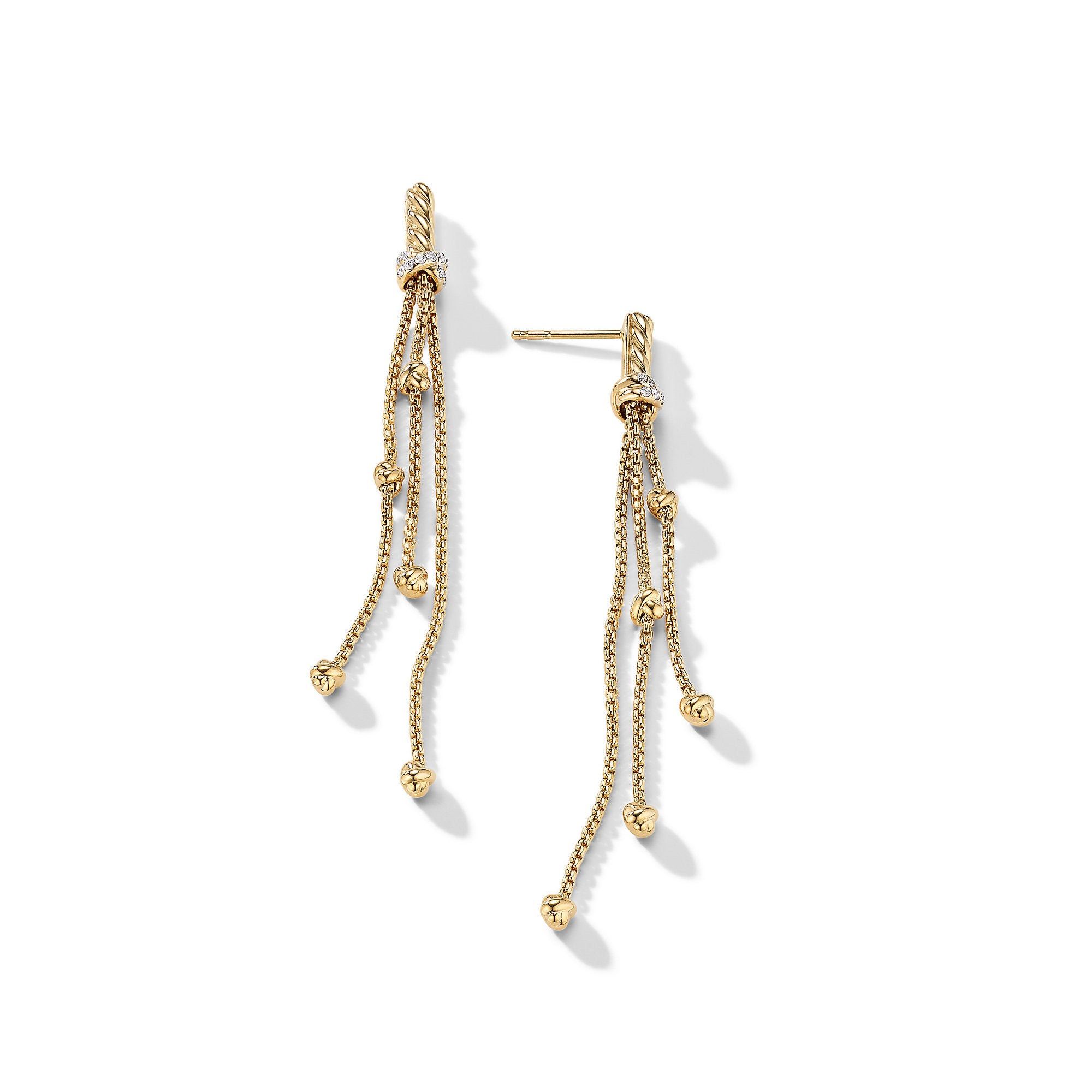 David Yurman o1w1db10325 Earrings in 18K Gold with Pave Diamonds & 165mm Size ONE SIZE - 2 Thumbnail