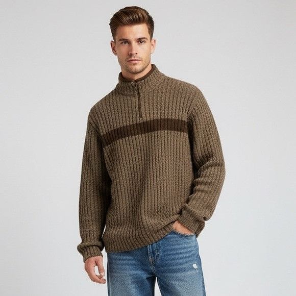 American Eagle Outfitters Vintage Y2K American Eagle Outfitters Men's Brown Ribbed 100 Size US L / EU 52-54 / 3 - 1 Thumbnail