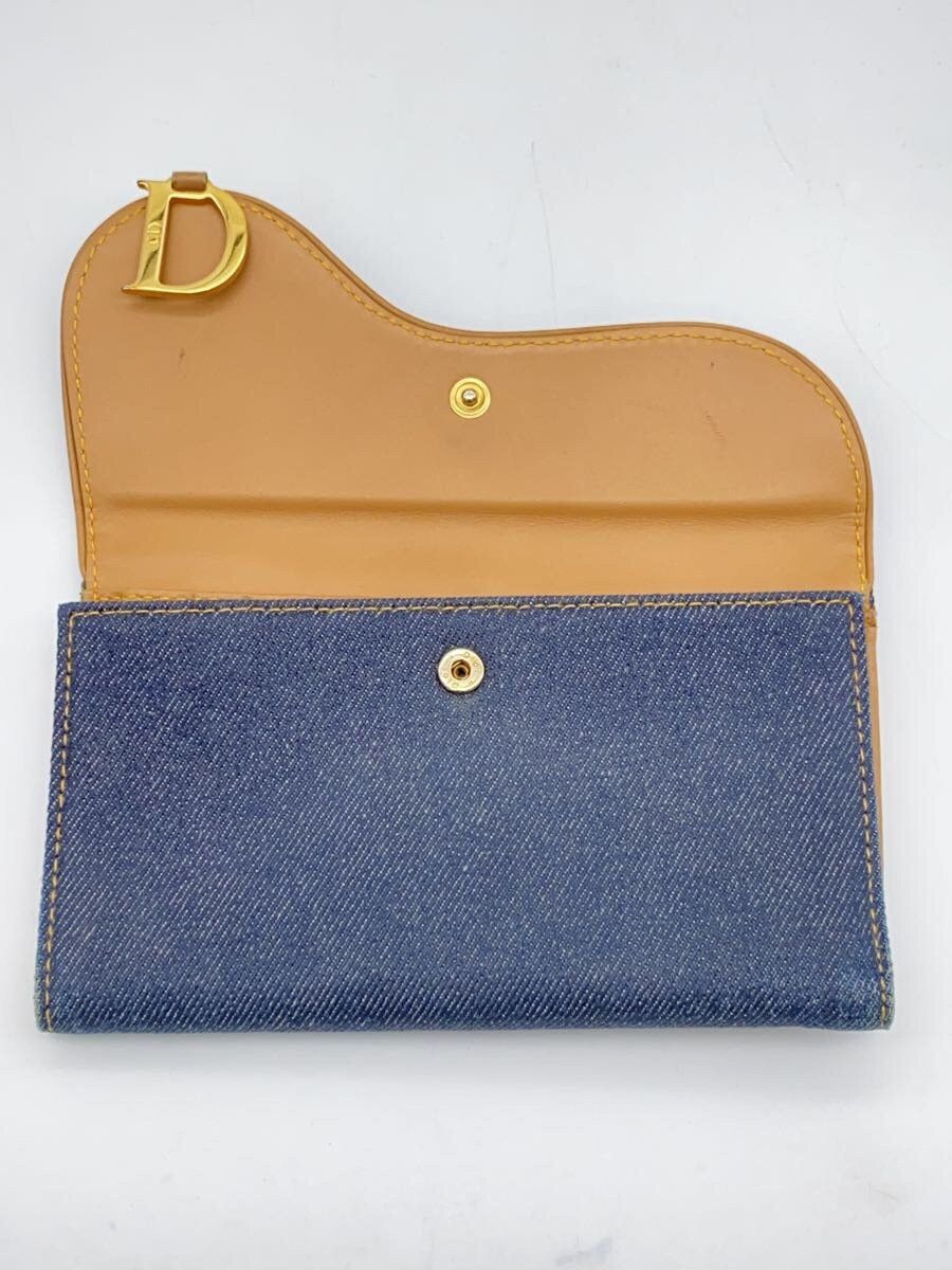 Dior Dior Denim Bi-Fold Wallet Indigo Size ONE SIZE - 8 Thumbnail