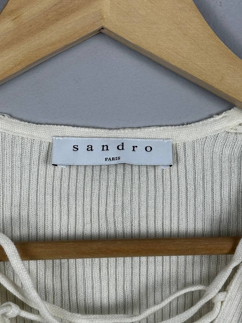 Sandro SANDRO Paris Slim Long Sleeve T Shirt Luxury Size US S / EU 44-46 / 1 - 6 Thumbnail