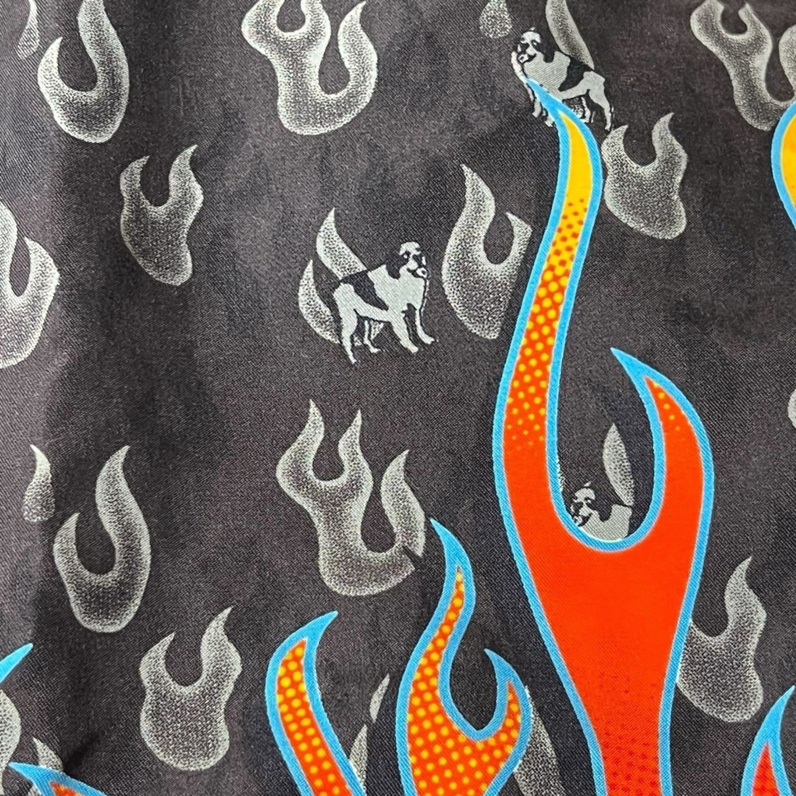 Big Dogs VTG BIG DOGS Shorts Men 5X Multicolor Flames Swim Trunks AOP Size US 44 / EU 60 - 7 Thumbnail
