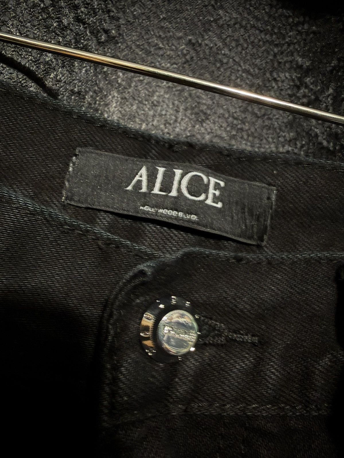 Alice Hollywood Palladium Jeans Jet Black Size US 33 - 3 Thumbnail