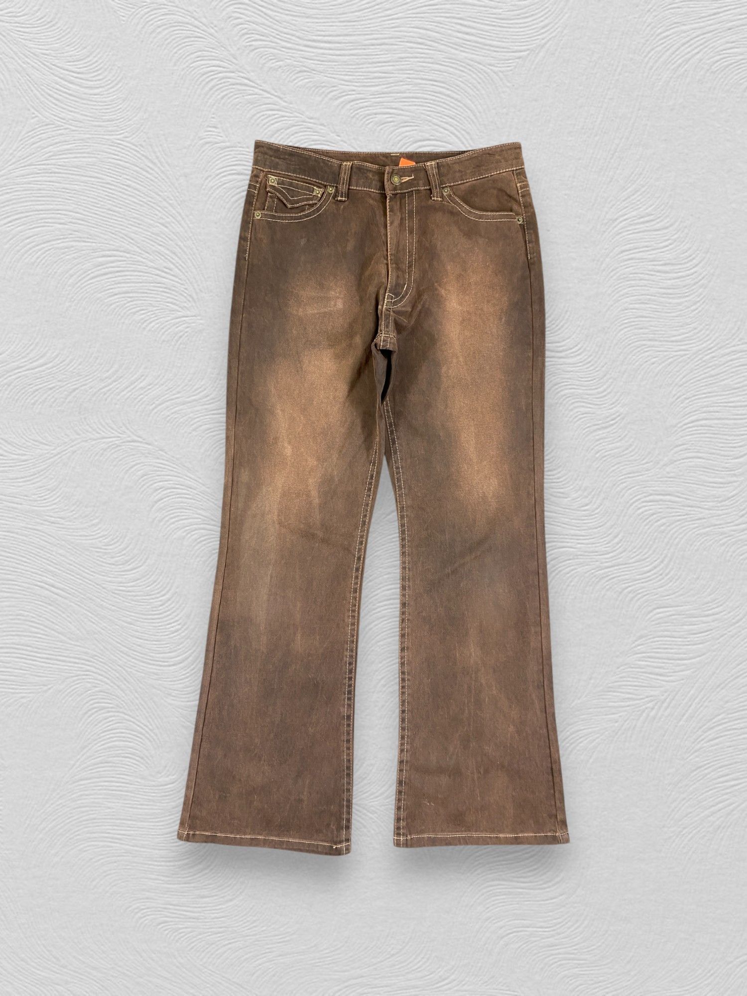 Japanese Brand Vintage Japanesse Cargo Sun Faded Flare Pants -CP275 Size US 31 - 1 Thumbnail