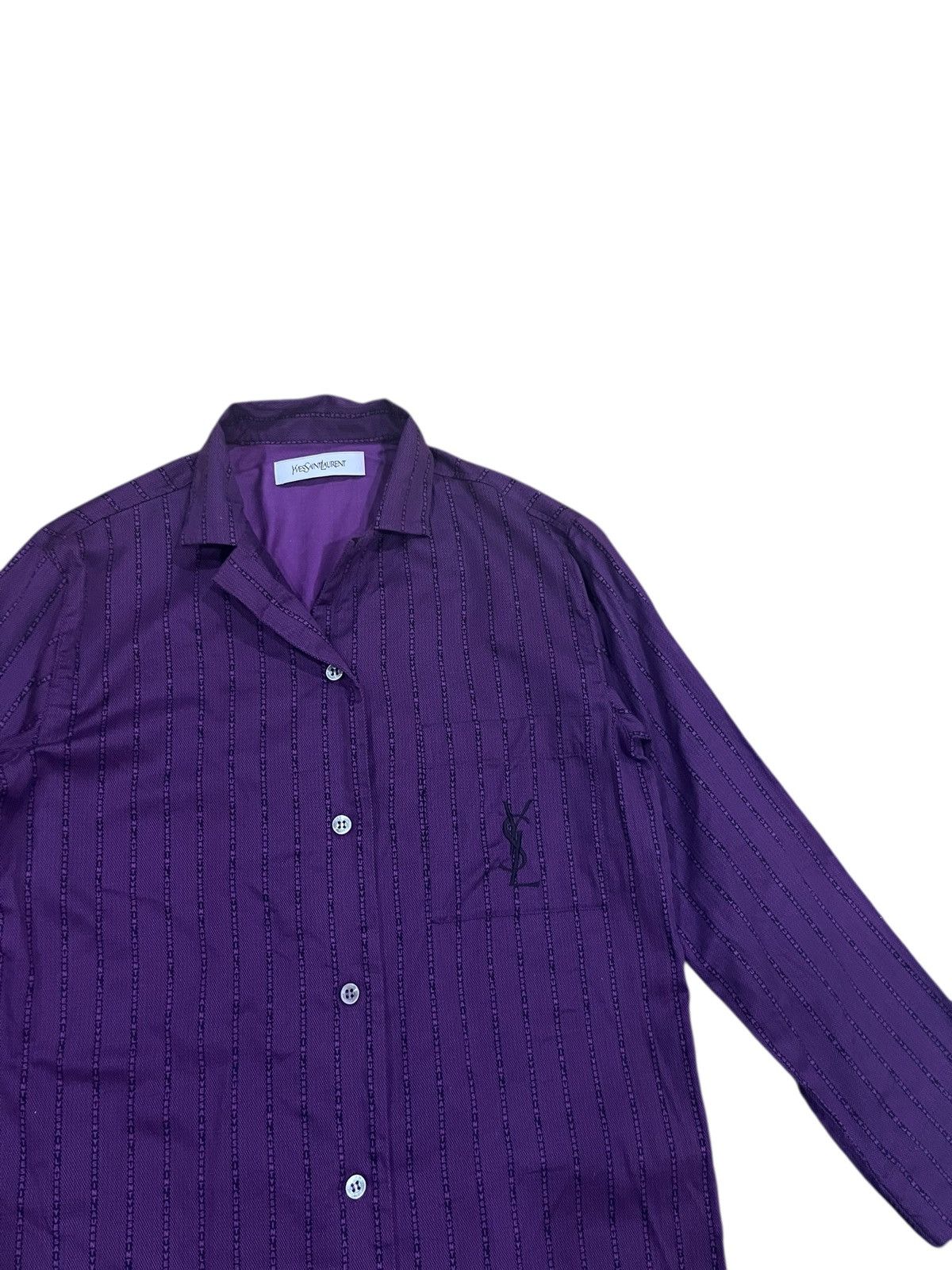 Yves Saint Laurent YvesSaintLaurent full print button upp Size M / US 6-8 / IT 42-44 - 3 Thumbnail