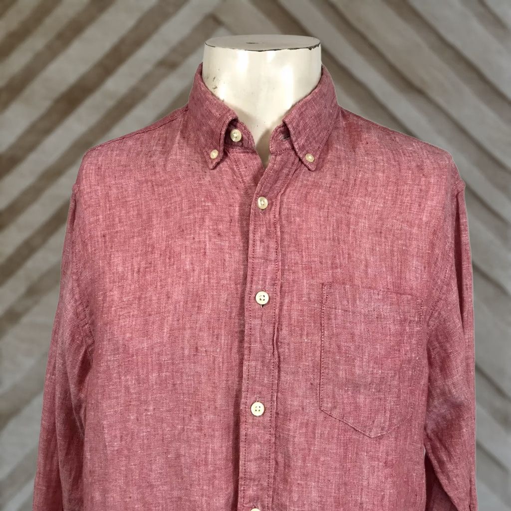 J.Crew J.CREW Mens M Pink Long Sleeve Button-Up Shirt with Pocket Size US M / EU 48-50 / 2 - 1 Thumbnail