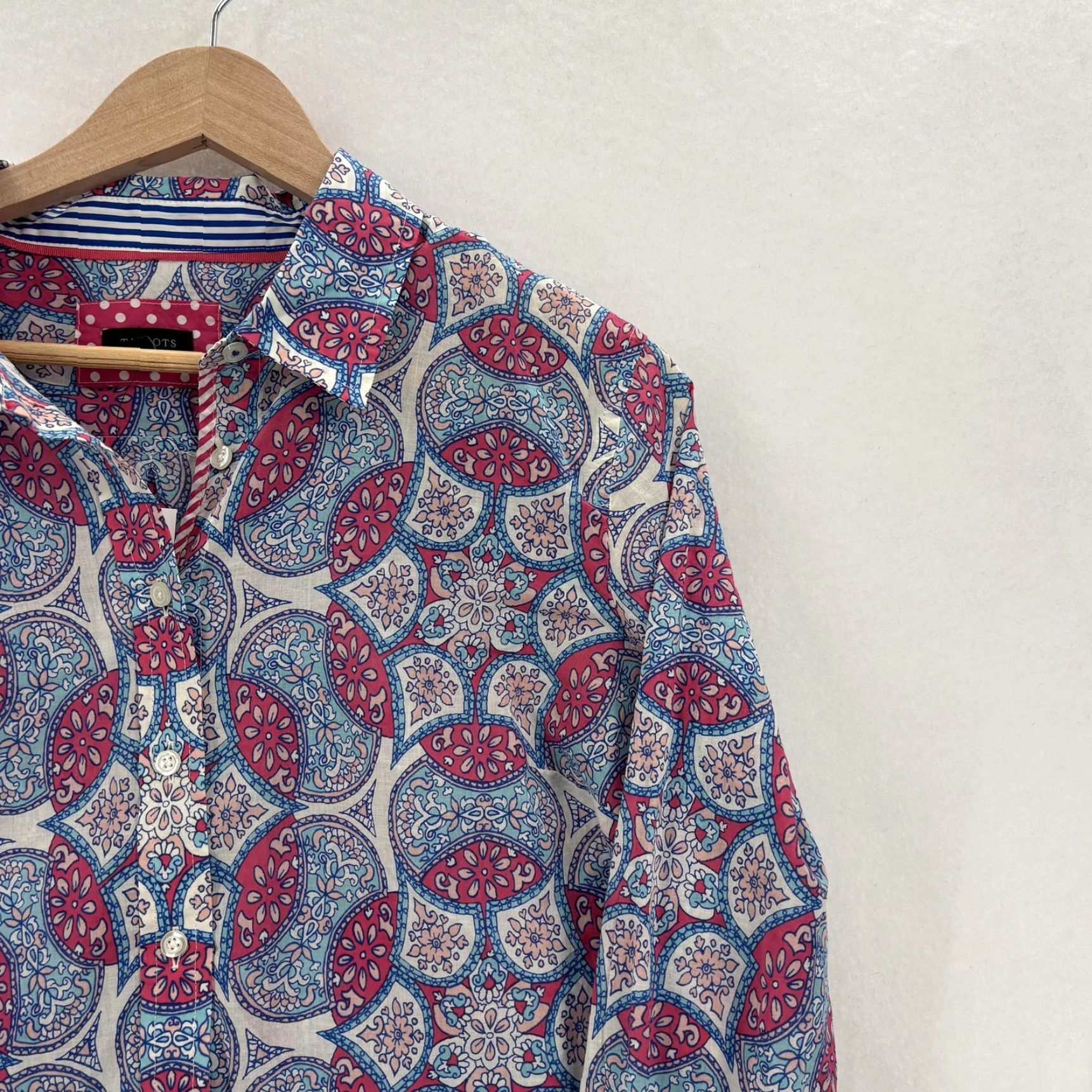 Talbots Talbots Shirt Womens M Multicolor Paisley Button-Up Long Sleeve NWT Boho Casual Size M / US 6-8 / IT 42-44 - 2 Thumbnail