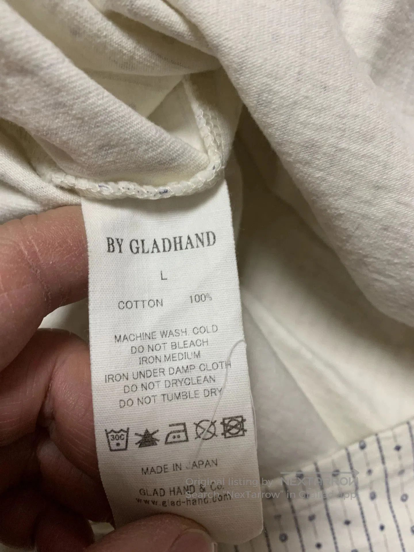 Japanese Brand Gladhand Eight-Point Sleeve Logo T-Shirt. Size US L / EU 52-54 / 3 - 5 Thumbnail