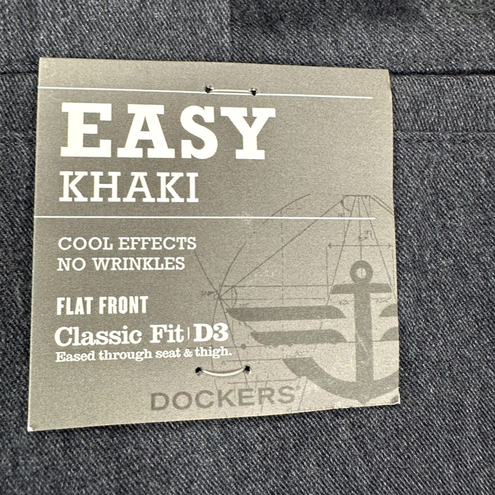 Dockers Dockers D3 Pants Easy Khaki Mens 36X29 Gray Classic Fit Flat Front Casual NEW Size US 36 / EU 52 - 2 Thumbnail