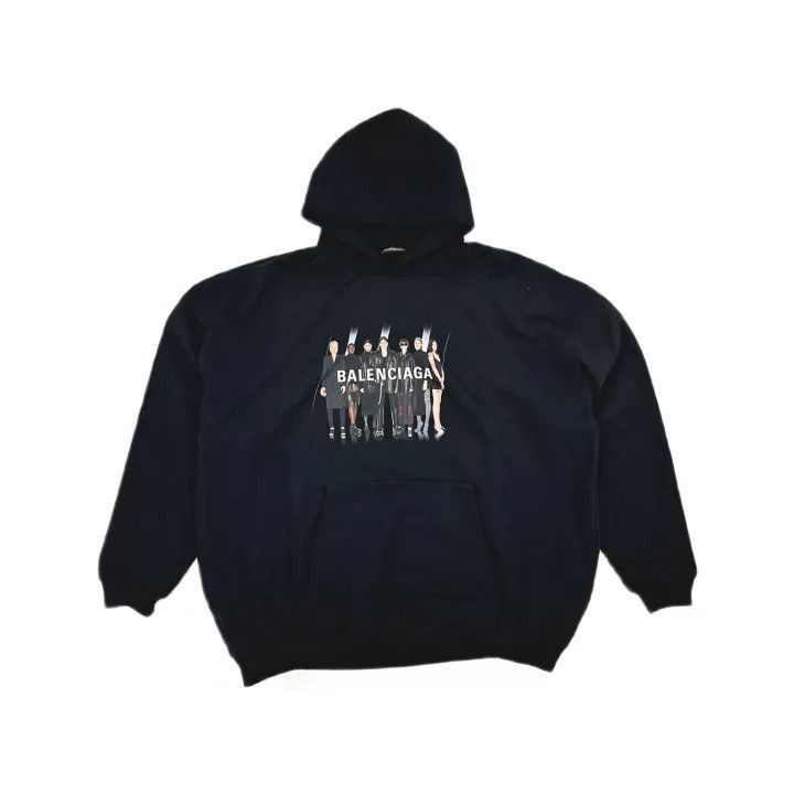 Balenciaga Balenciaga Balenciaga Black Hoodie with Logo Print -2507 Size US XS / EU 42 / 0 - 2 Thumbnail