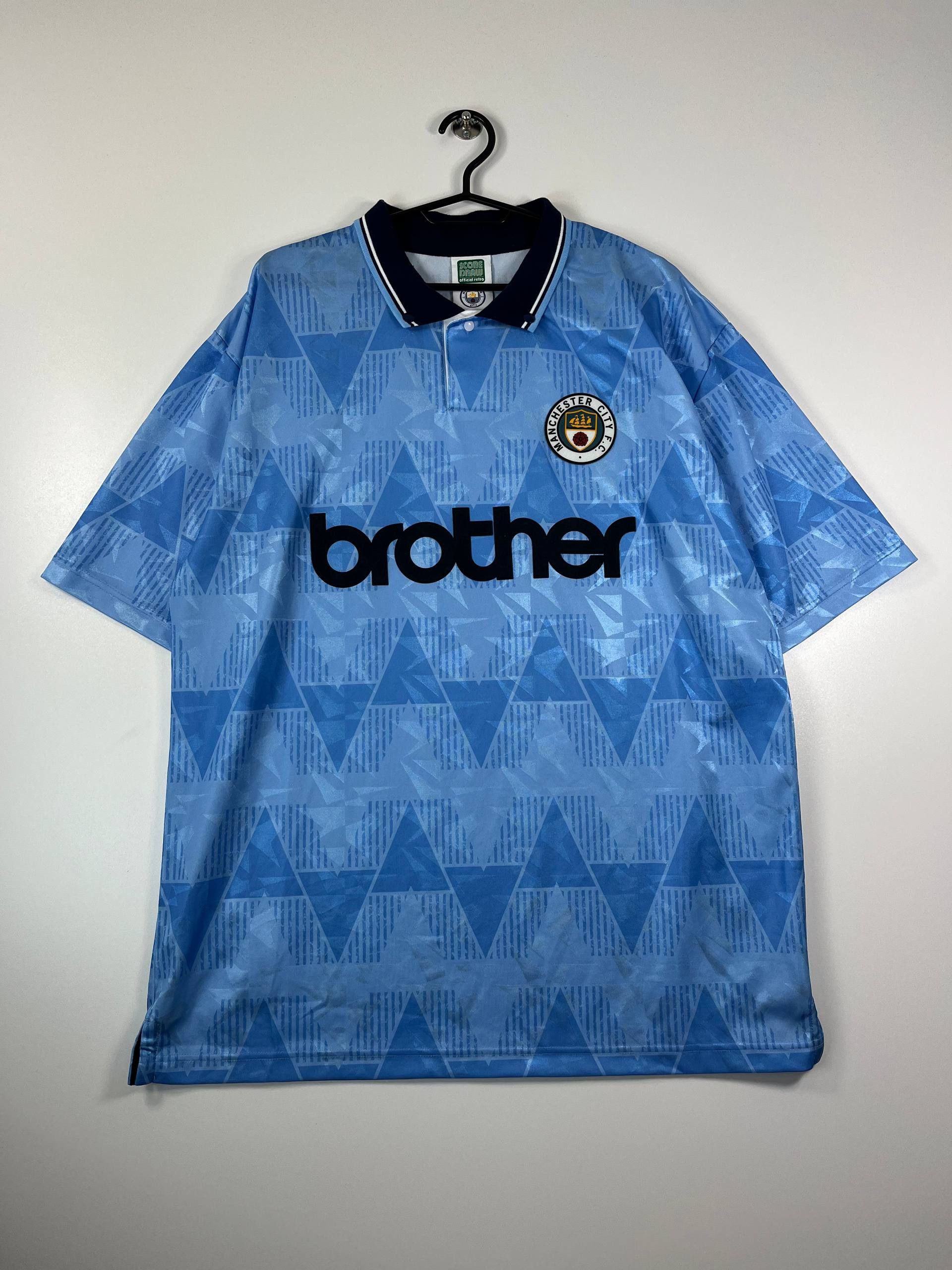 Umbro Manchester City 1991 1993 Home Score Official Retro Size XL Size US XL / EU 56 / 4 - 1 Thumbnail