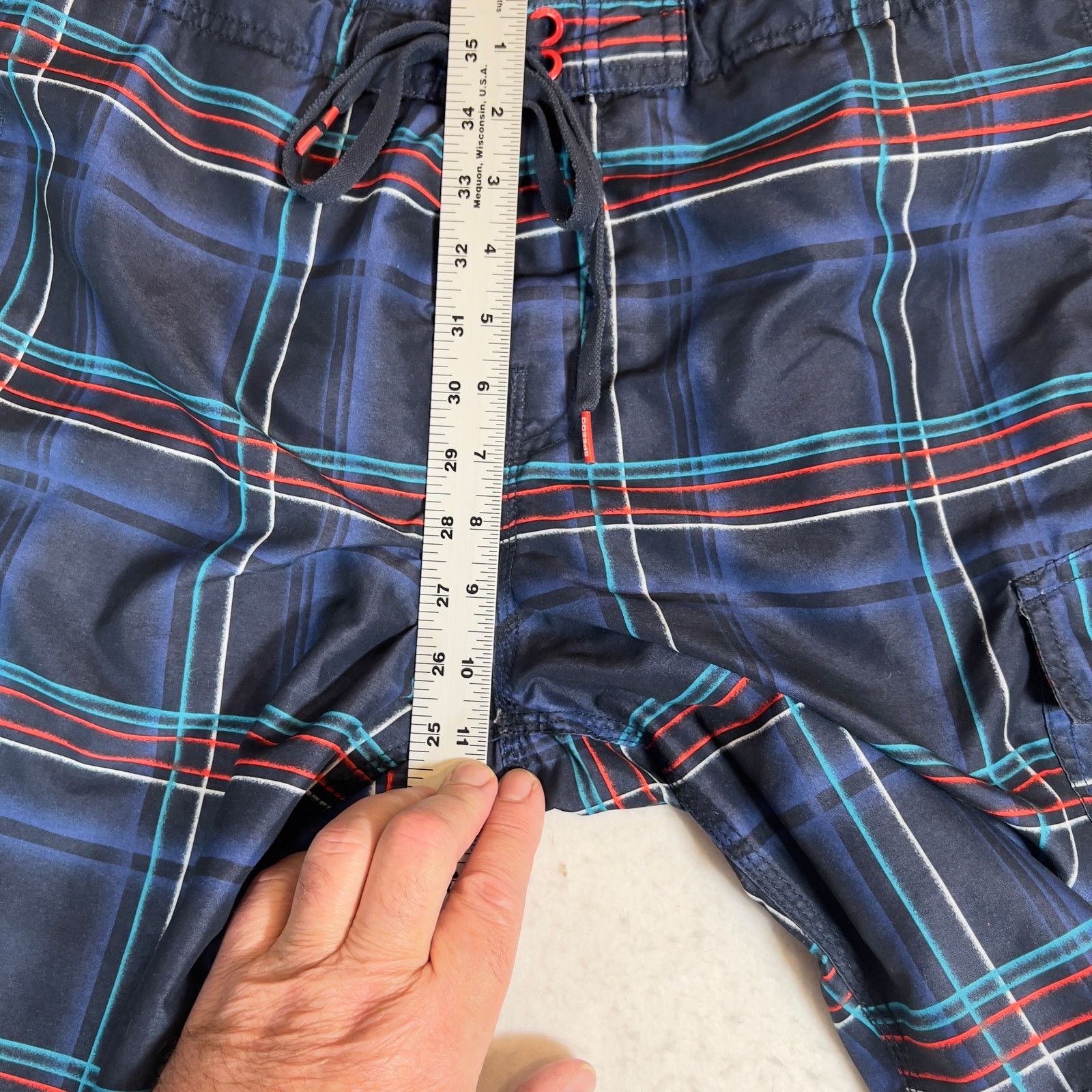 Speedo Speedo Bathing Suit Trunks Men's Small Mesh Lined Pockets Size US 31 - 10 Thumbnail