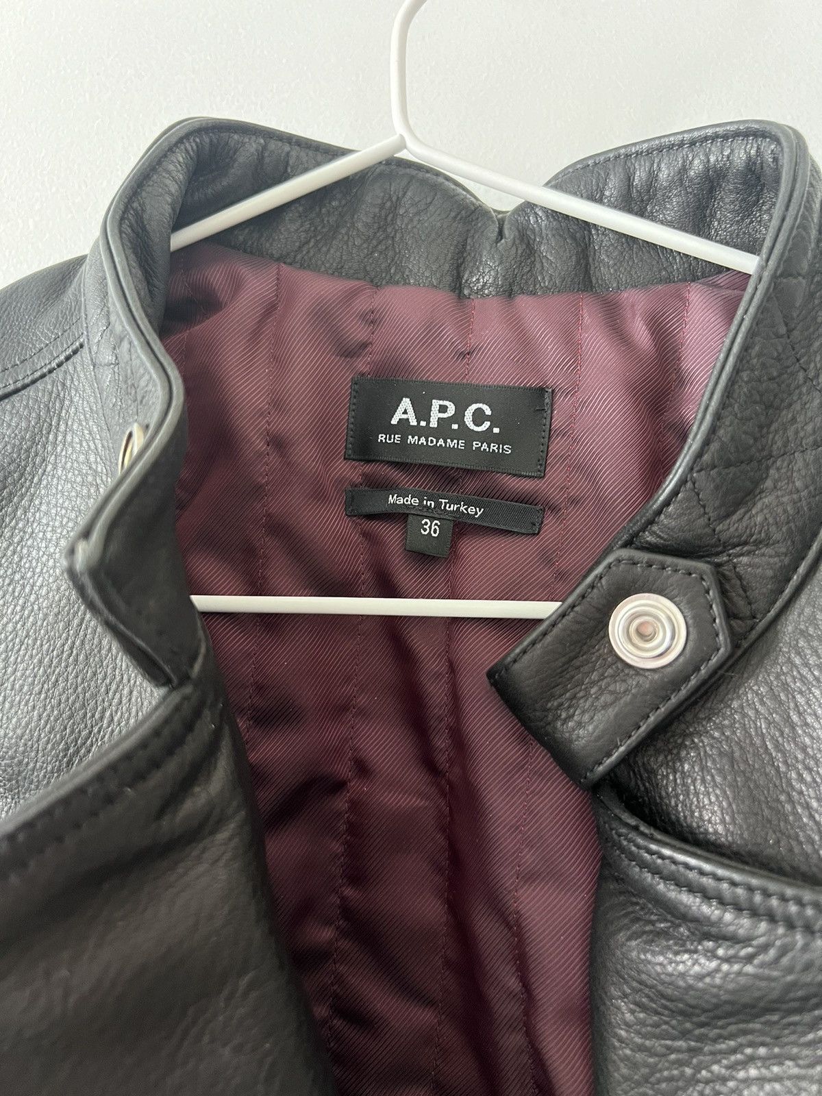 A.P.C. A.P.C. Biker Leather jacket Size XS / US 0-2 / IT 36-38 - 10 Thumbnail