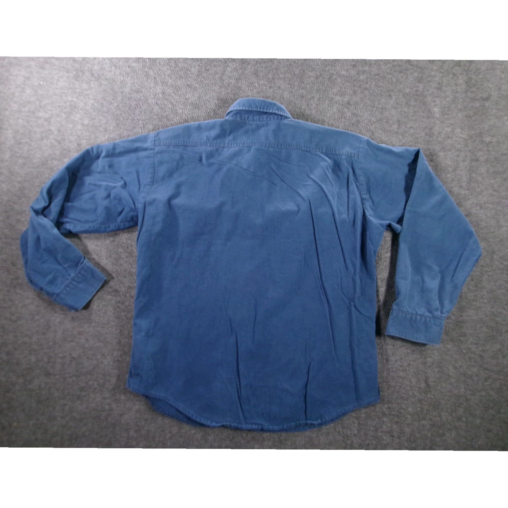 Vintage VINTAGE Five Brothers Men's Blue Workwear Shirt Long Sleeve Casual Utility Pockets 90s Mens Size US L / EU 52-54 / 3 - 7 Thumbnail