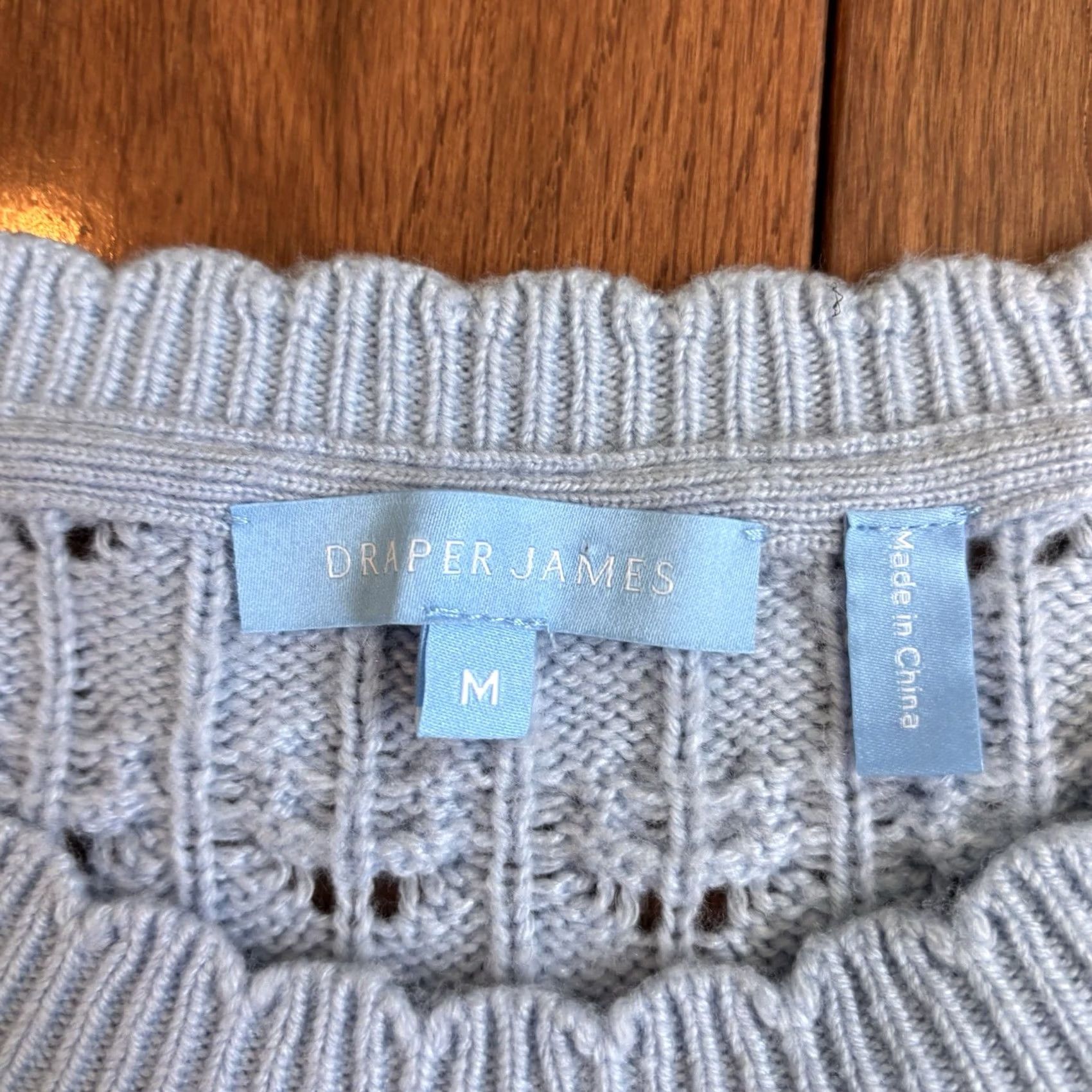 Vintage Womens Draper James Blue Sweater Wool Cashmere Blend sz M Size M / US 6-8 / IT 42-44 - 6 Thumbnail