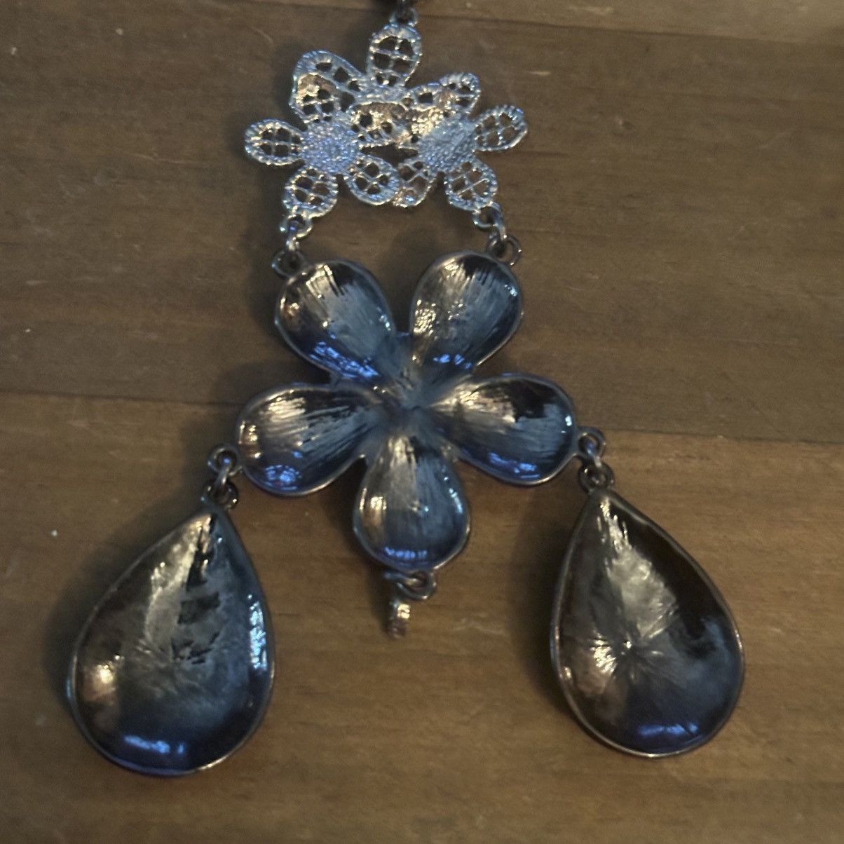 Vera Wang Simply Vera Vera Wang long floral drop pendant necklace Size ONE SIZE - 5 Thumbnail