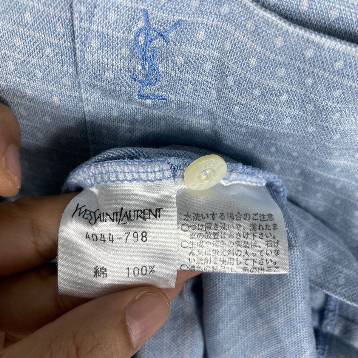 Vintage × Yves Saint Laurent Vintage 90's YVES SAINT LAURENT Pocket Polo Shirt Free Size Size US M / EU 48-50 / 2 - 6 Thumbnail
