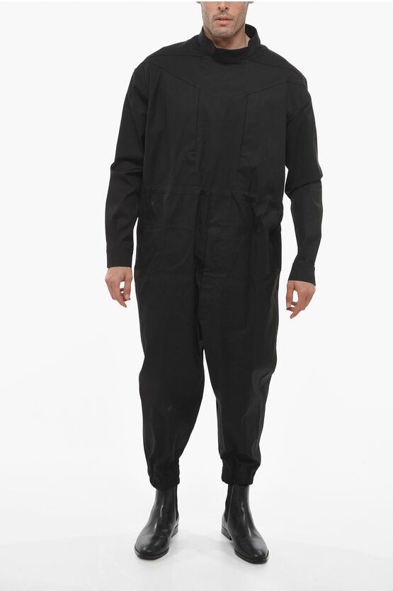 image of Rick Owens Mock Nek Romber With Coulisse in Black, Men's (Size 32)