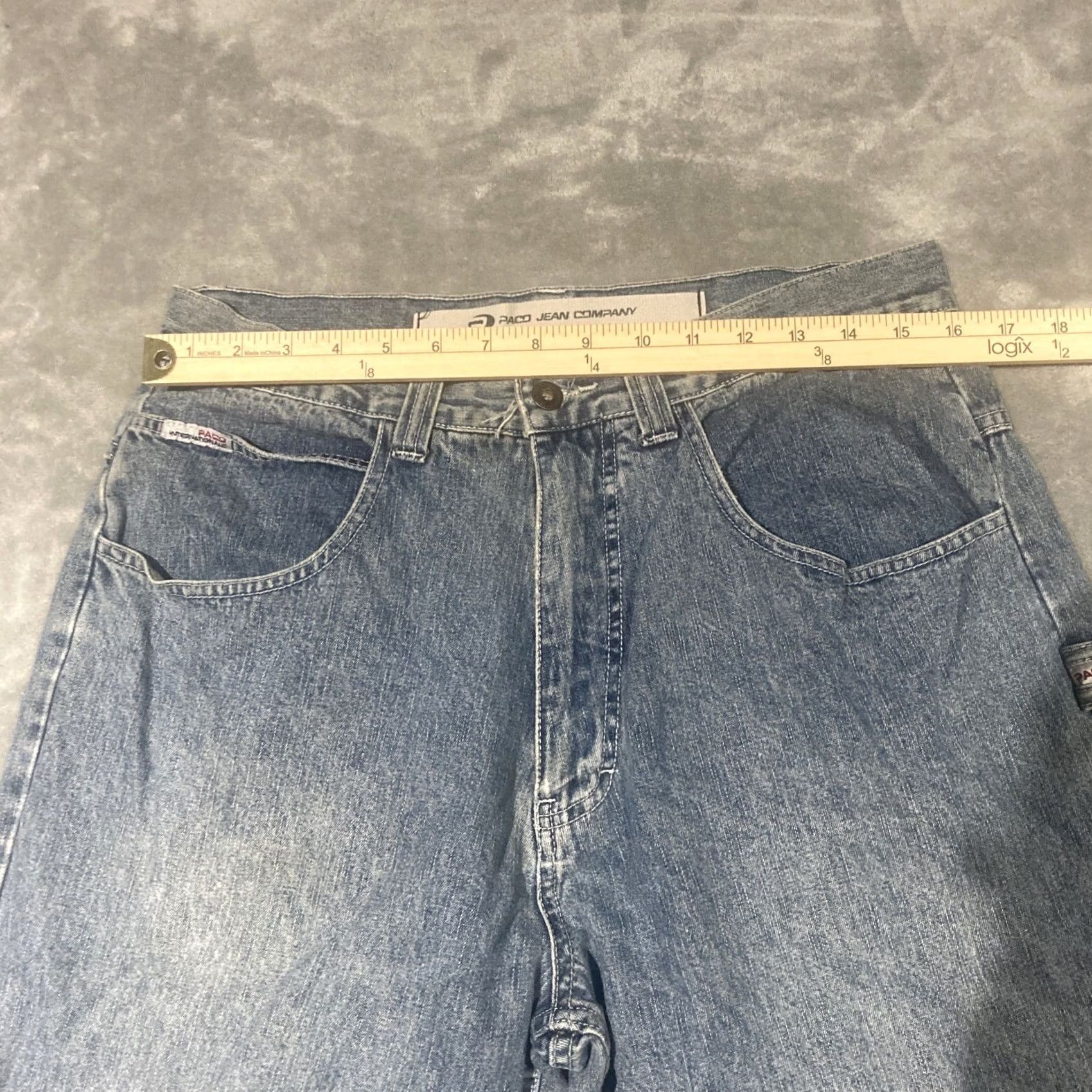 Vintage VINTAGE PACO Jeans Mens 32x30 Denim Distressed Wide-Leg Logo Hip Hop Carpenter Distressed Jeans Mens Regular Blue 30in Inseam WC Size US 32 / EU 48 - 2 Thumbnail