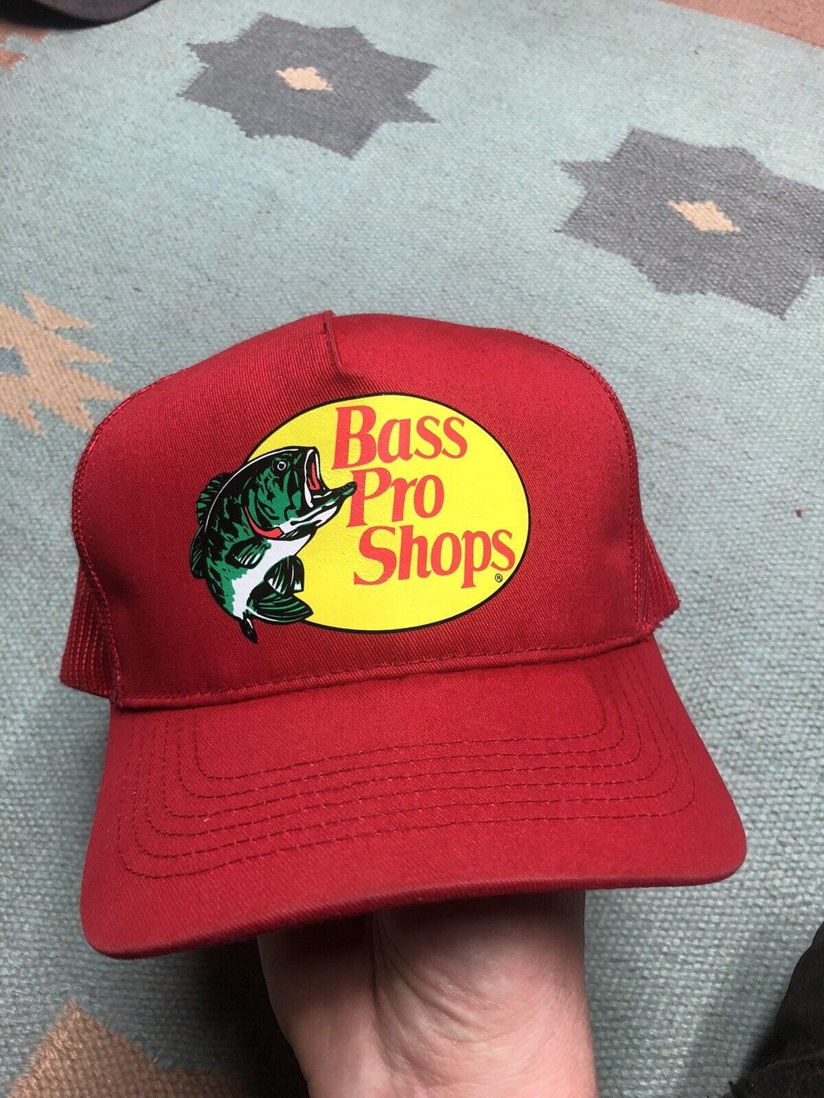 Bass Pro Shops × Vintage VTG Bass Pro Shops Trucker Hat Fishing Hunting Outdoor Red Size ONE SIZE - 1 Thumbnail