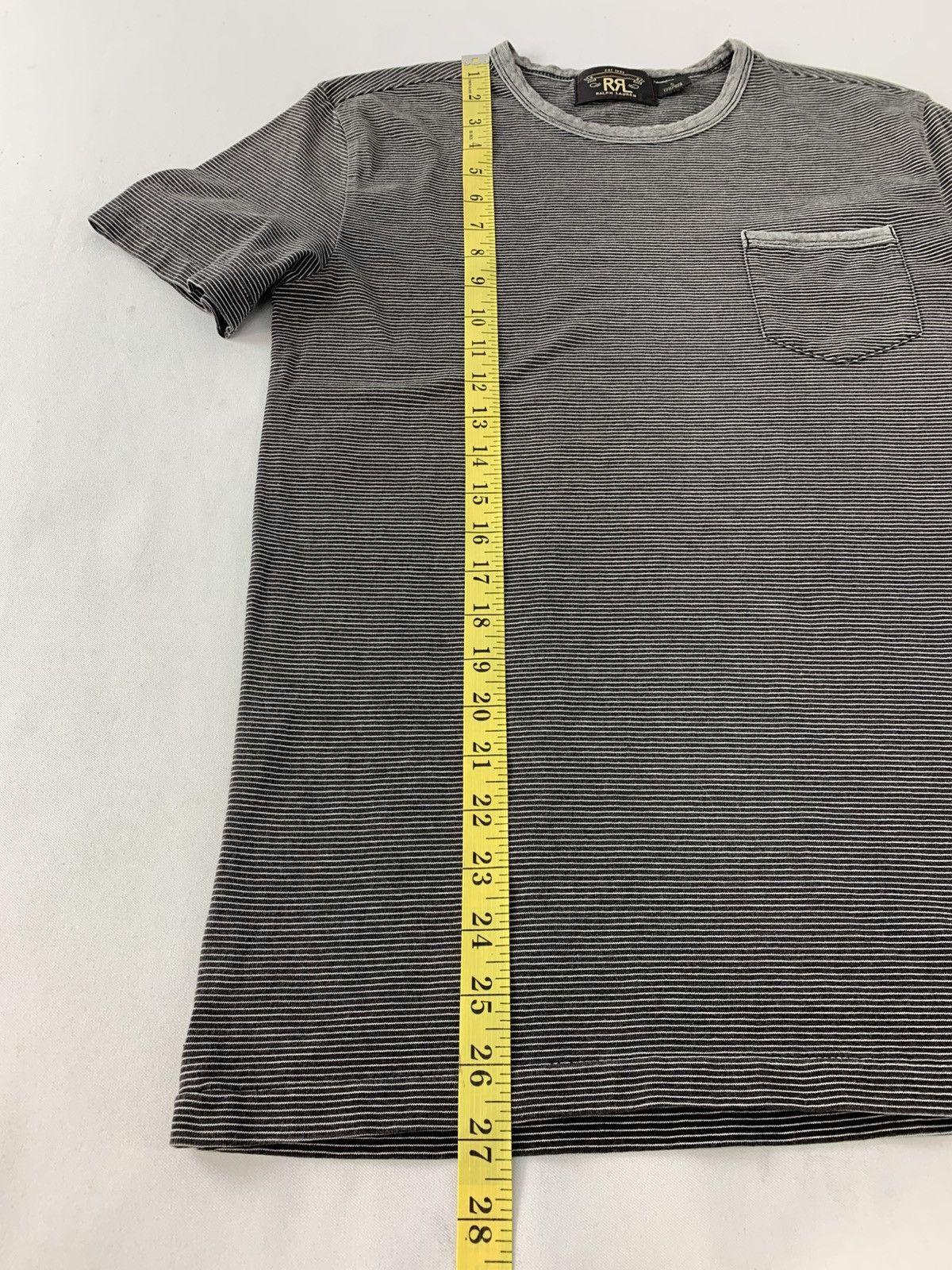 Ralph Lauren Double RRL Ralph Lauren Crewneck Single Pocket Striped Tee Size US S / EU 44-46 / 1 - 13 Thumbnail