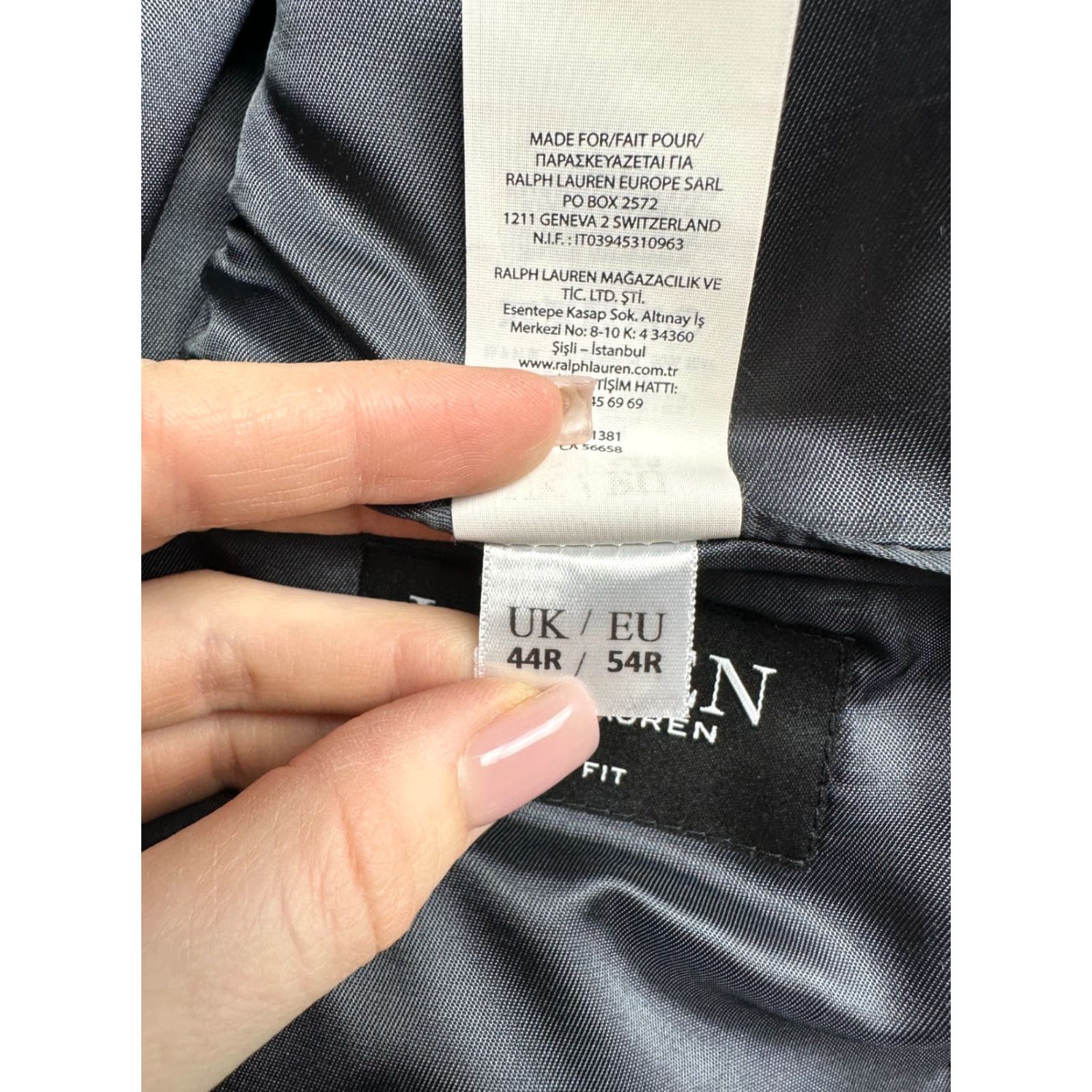 Ralph Lauren Ralph Lauren Black Label Mens Wool Blazer Jacket 54 (L) Slim Fit Gray - Blazer - Men - 54 - Wool - Two-Button, Four-Button - Vintage: No Size 54R - 6 Thumbnail
