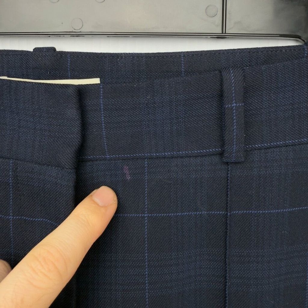 Maje MAJE Preppy Academia Crop Navy Blue Trousers Pants Size 34 Size 25" / US 0 / IT 36 - 9 Thumbnail
