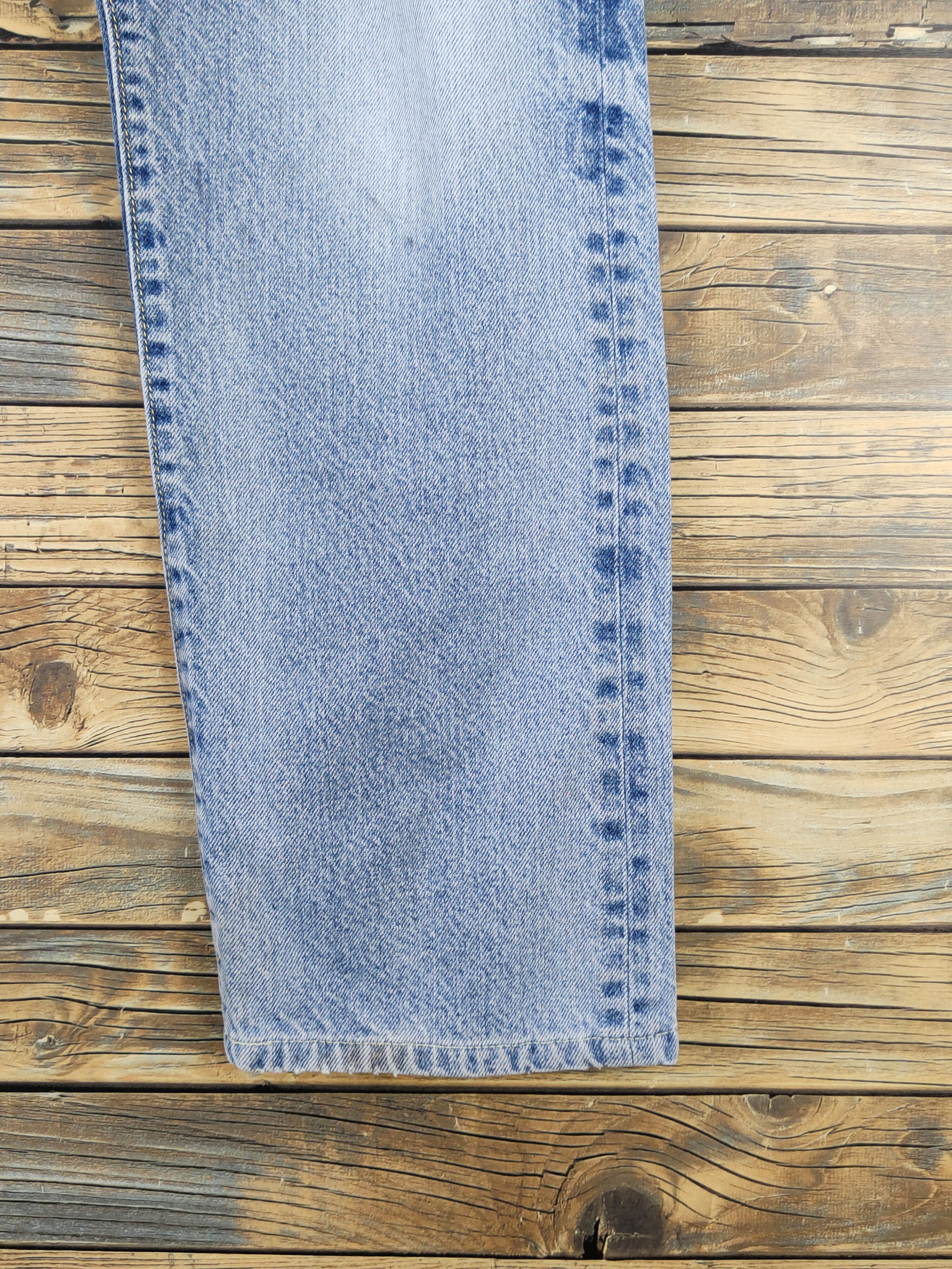 GU GU Light Blue Distressed Ripped denim Jeans #W1598 Size US 32 / EU 48 - 6 Thumbnail