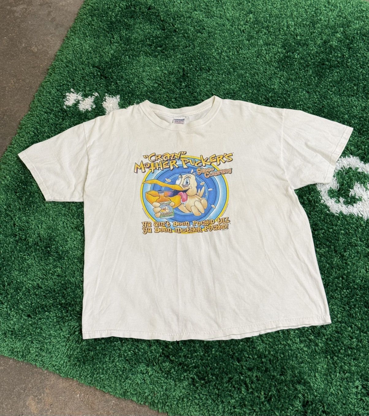 CRAZY Mother Puckers Sauce Company Duck Tee XL