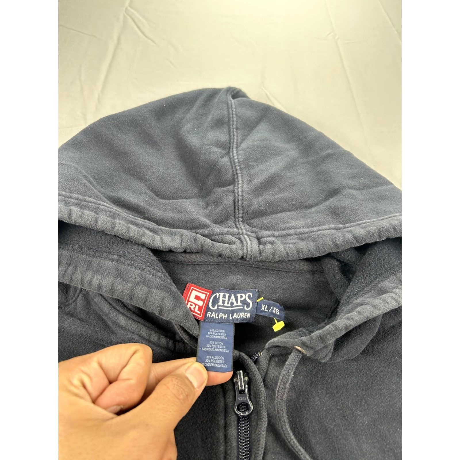 Ralph Lauren Chaps Ralph Lauren Hoodie Mens XL Blue Full Zip Fleece Graphic Sweatshirt Size US XL / EU 56 / 4 - 3 Thumbnail