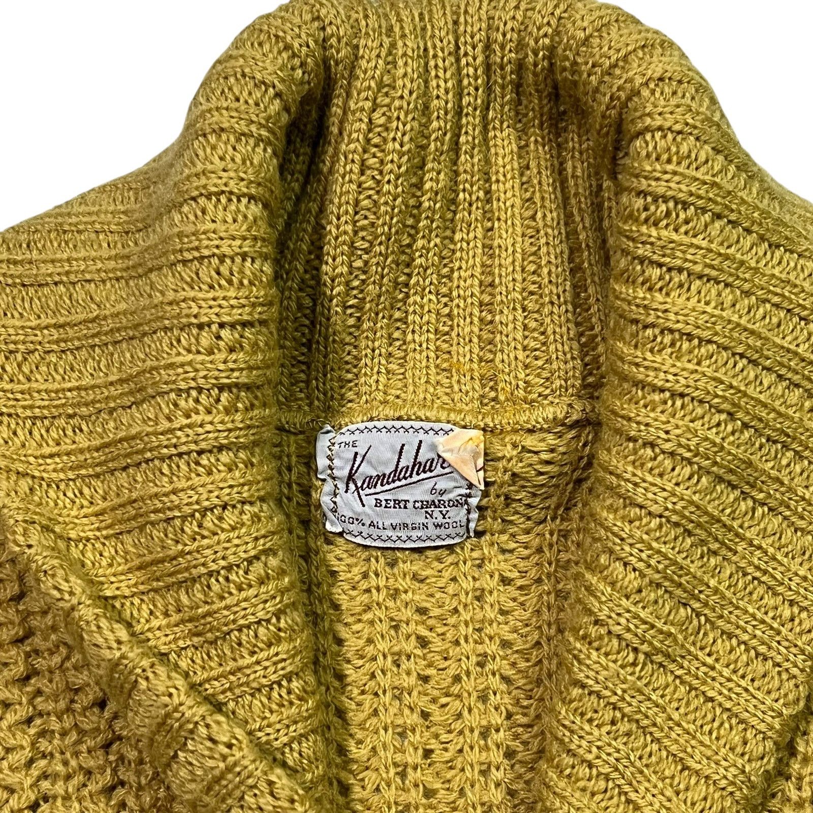 Vintage 1950s The Kandahar Bert Charon NY virgin wool cardigan Size US S / EU 44-46 / 1 - 6 Thumbnail