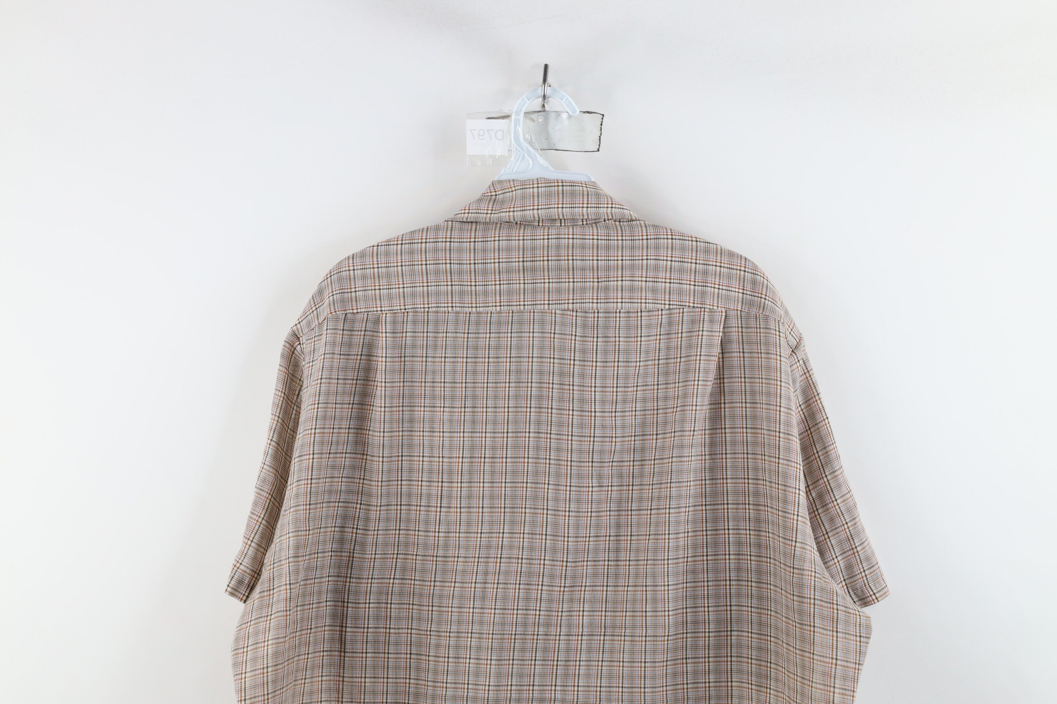 Vintage Vintage 70s Streetwear Short Sleeve Button Shirt Plaid Size US L / EU 52-54 / 3 - 11 Thumbnail
