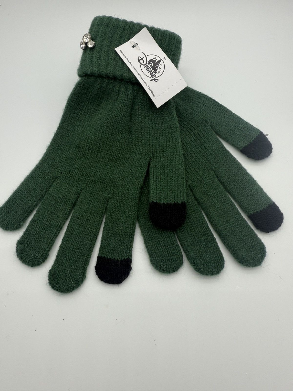 Disney Disney Parks Tech Gloves Mickey Mouse Rhinestone Green Size ONE SIZE - 6 Thumbnail
