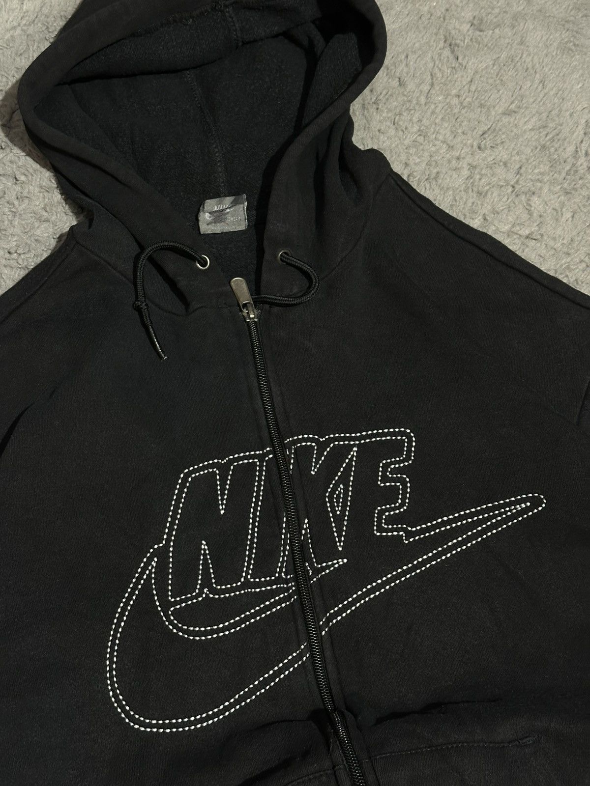 Nike Vintage Nike "Outline Logo" Full-Zip Hoodie Size US L / EU 52-54 / 3 - 4 Thumbnail
