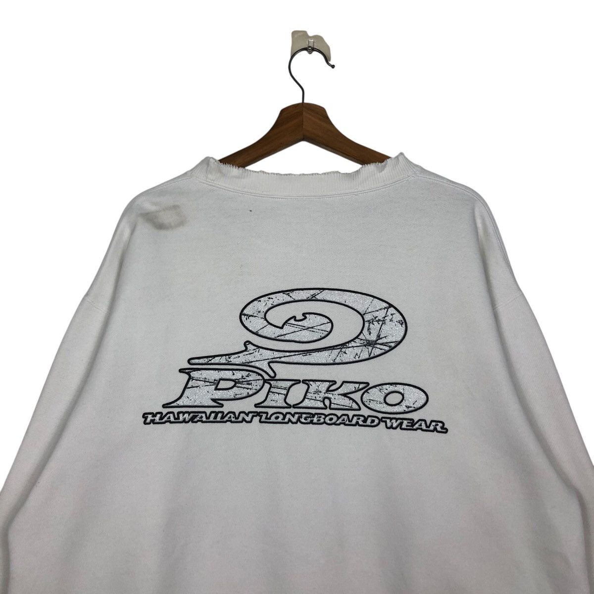 Japanese Brand × Vintage 📌Vintage Sweatshirt Crewneck Piko Hawaiian Longboard Wear Size US XL / EU 56 / 4 - 10 Thumbnail