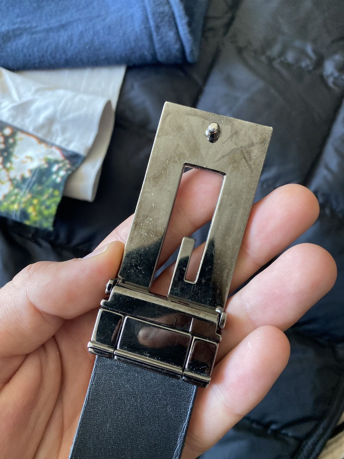 Gucci Vintage Gucci Leather Belt Size ONE SIZE - 9 Thumbnail