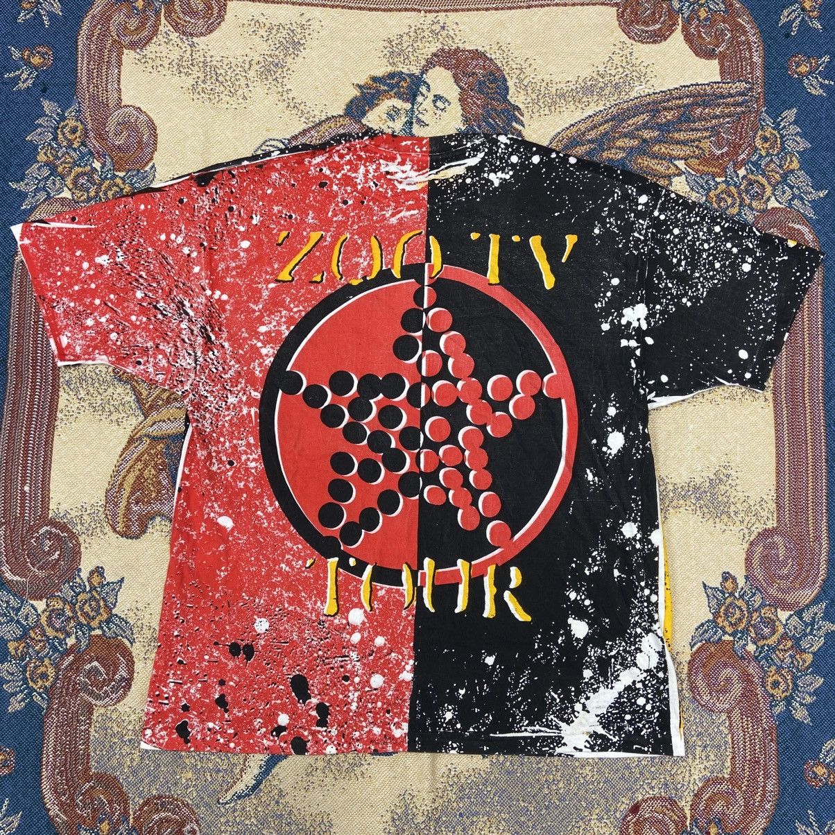 Band Tees Vintage U2 Achtung Baby Zoo Tv Tour Shirt Size US XXL / EU 58 / 5 - 2 Thumbnail