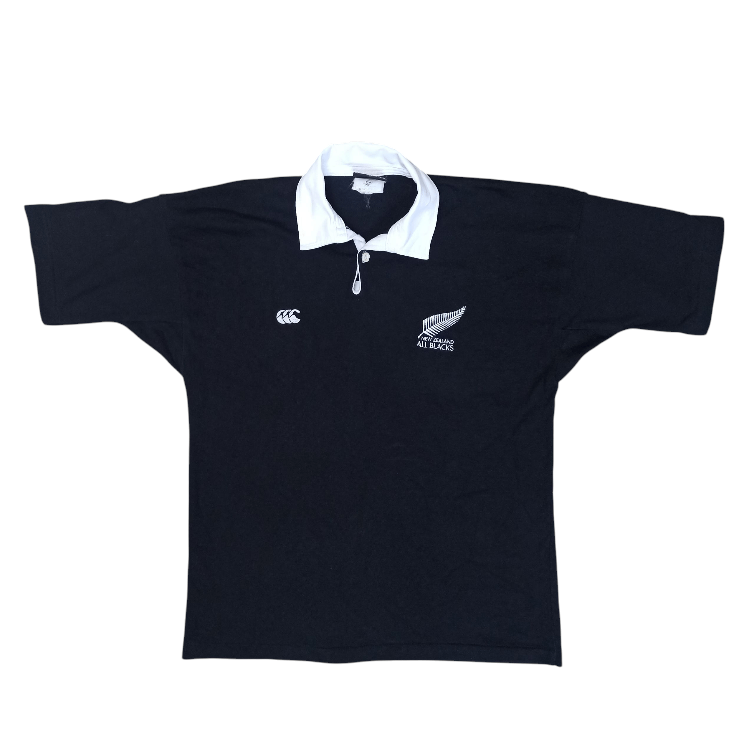 Canterbury of New Zealand Vintage Polo's Rugby Canterbury All Balack of New Zealand Size US M / EU 48-50 / 2 - 1 Thumbnail