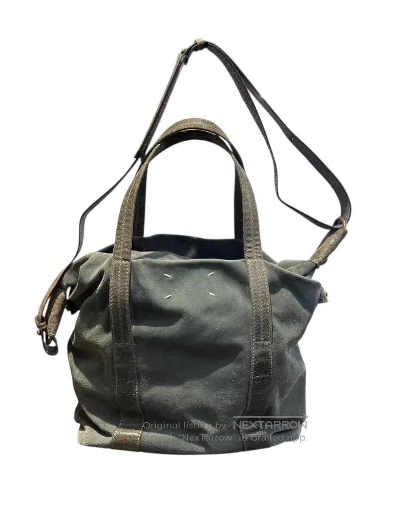 Maison Margiela Maison Margiela deerskin and leather four-stitch Boston ha Size ONE SIZE - 1 Thumbnail
