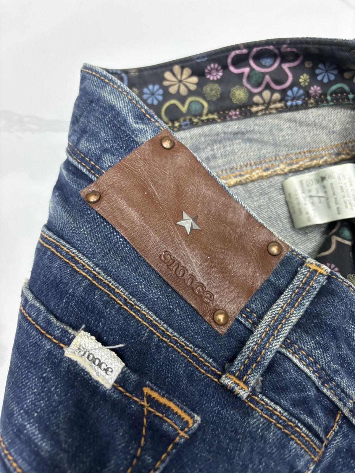 Isamu Katayama Backlash 💥Flare💥Vintage 90s Style Stooge Sick Jeans Denim Japanese Size US 30 / EU 46 - 10 Thumbnail
