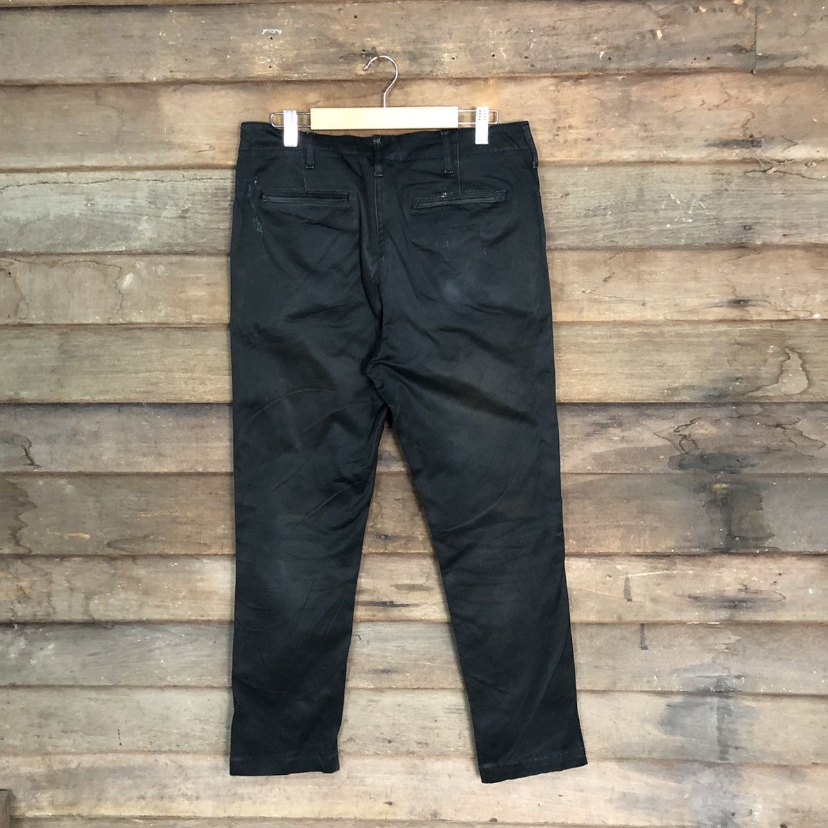 Japanese Brand × Vintage DL Back Number Black Casual Pants #S2796 Size US 29 - 9 Thumbnail