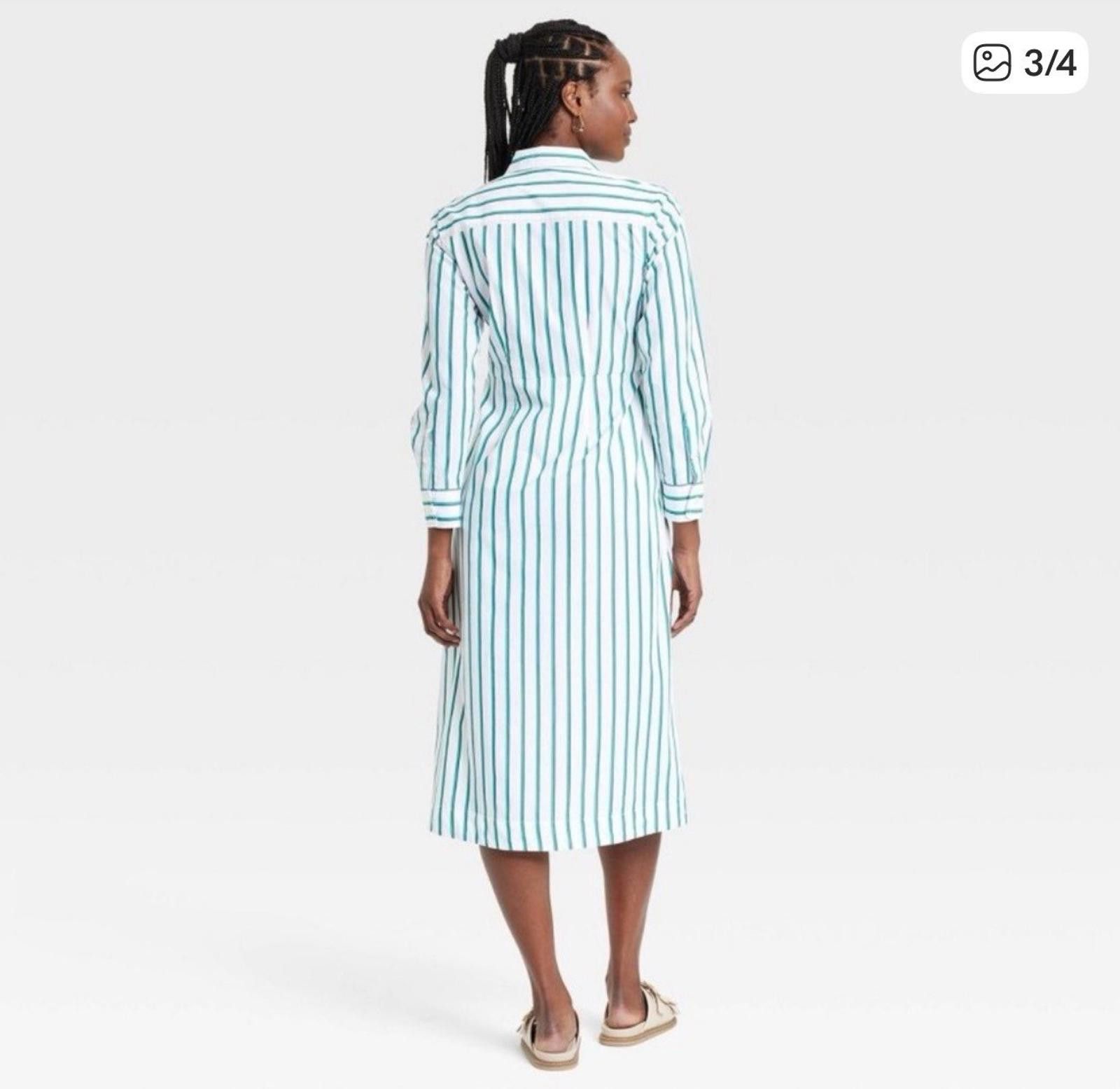 Other Universal Thread Striped Shirt Dress XXL NWT Size XXL / US 16-18 / IT 52-54 - 2 Thumbnail