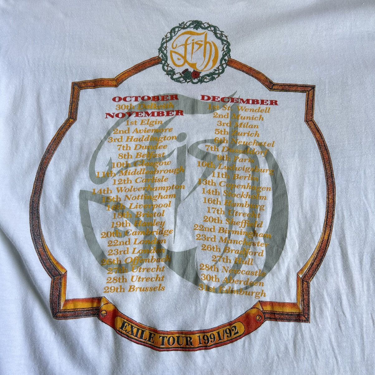 Band Tees × Vintage Vintage 90’s Fish Marillion tour shirt Size US M / EU 48-50 / 2 - 6 Thumbnail