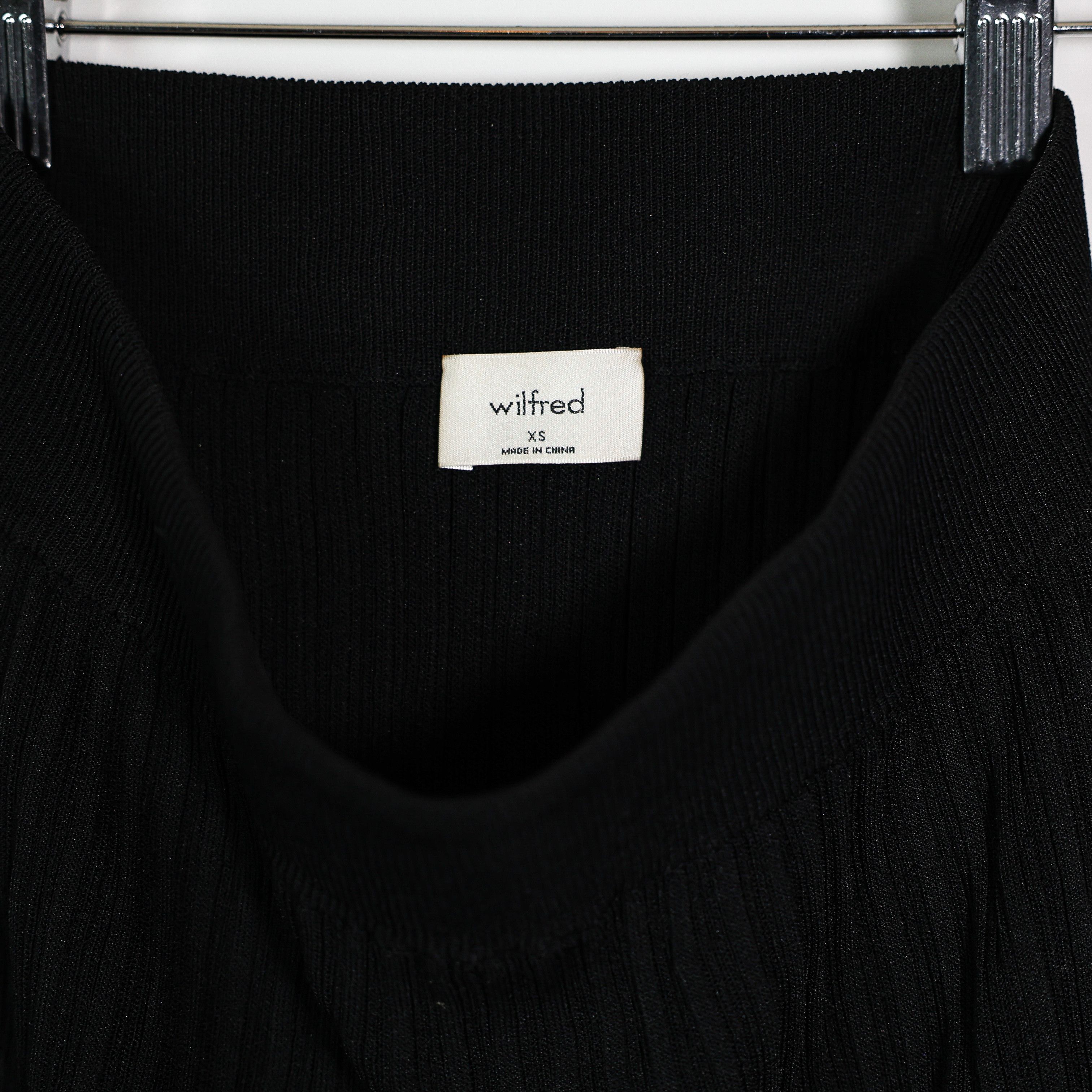 Aritzia Wilfred Aritzia Ribbed Knit Slit Stretch Mid Size 25" / US 0 / IT 36 - 2 Thumbnail