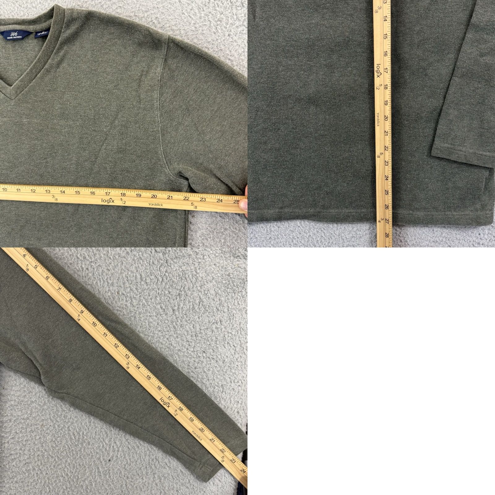 Brooks Brothers VINTAGE Brooks Brothers 346 Sweater Mens Medium Green V-Neck Long Sleeve Preppy Shirt Size US M / EU 48-50 / 2 - 8 Thumbnail
