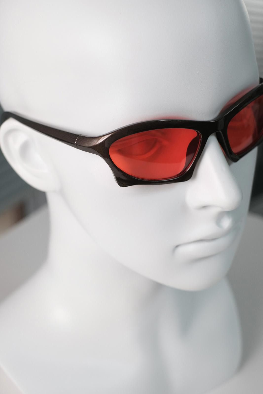 Japanese Brand Y2k Avant Garde Futuristic Dark Brown Sunglasses Unisex OS Size ONE SIZE - 8 Thumbnail