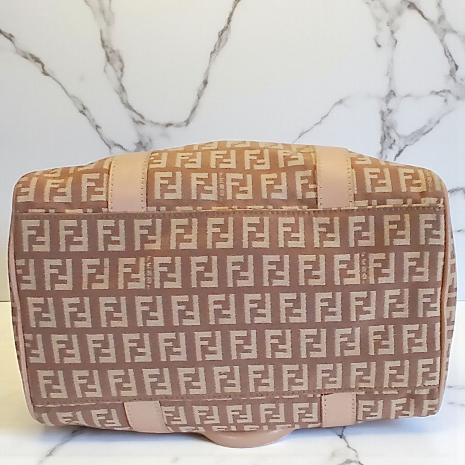 Fendi Fendi Zucchino Mini Boston Pink Handbag Size ONE SIZE - 5 Thumbnail