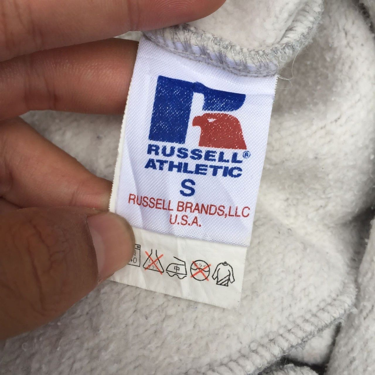 Russell Athletic × Vintage Vintage Russell Athletic Distressed Hoodies Size S / US 4 / IT 40 - 9 Thumbnail