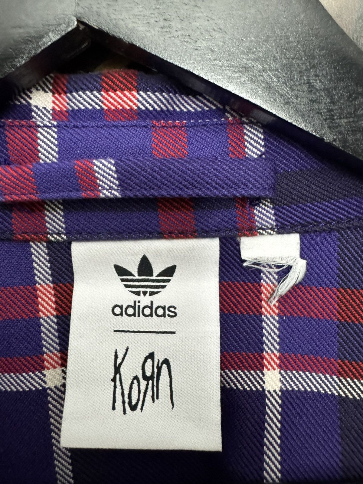 Adidas Adidas Originals X Korn Band Overshirt Plaid Button Up Rare Size US L / EU 52-54 / 3 - 7 Thumbnail